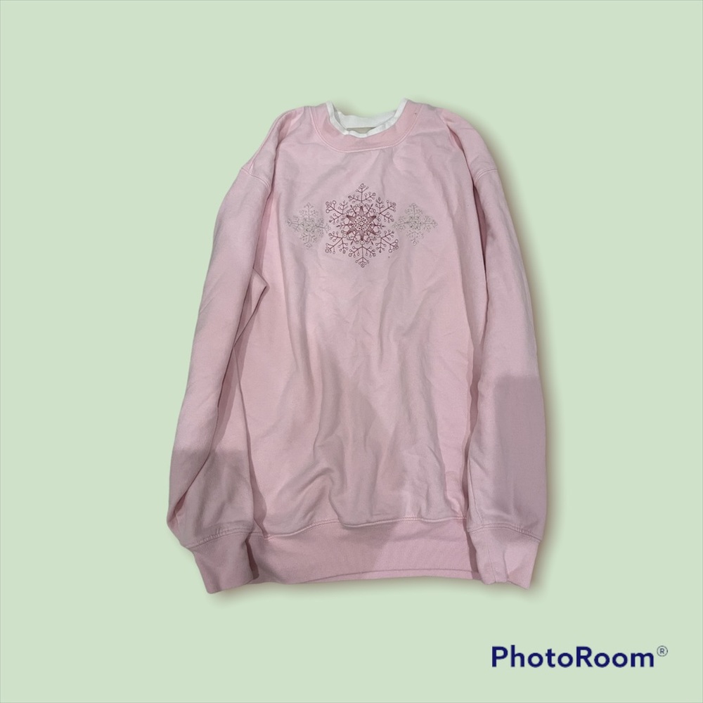 Collared grandma sweatshirt